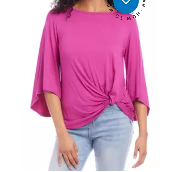 NWT Women's Karen Kane Short Sleeve Top Size 3X - Picture 1 of 8